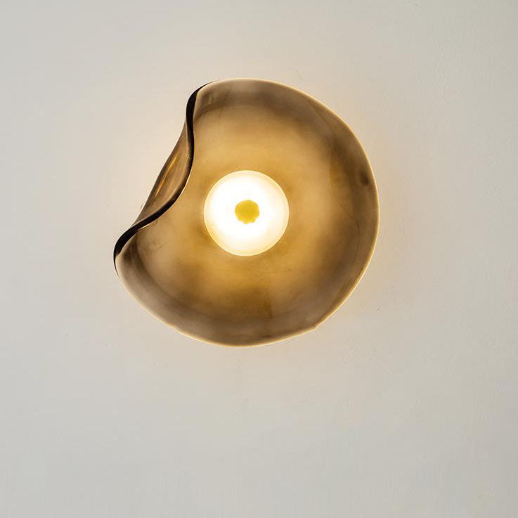 Glass Round Shape Wall Lamp