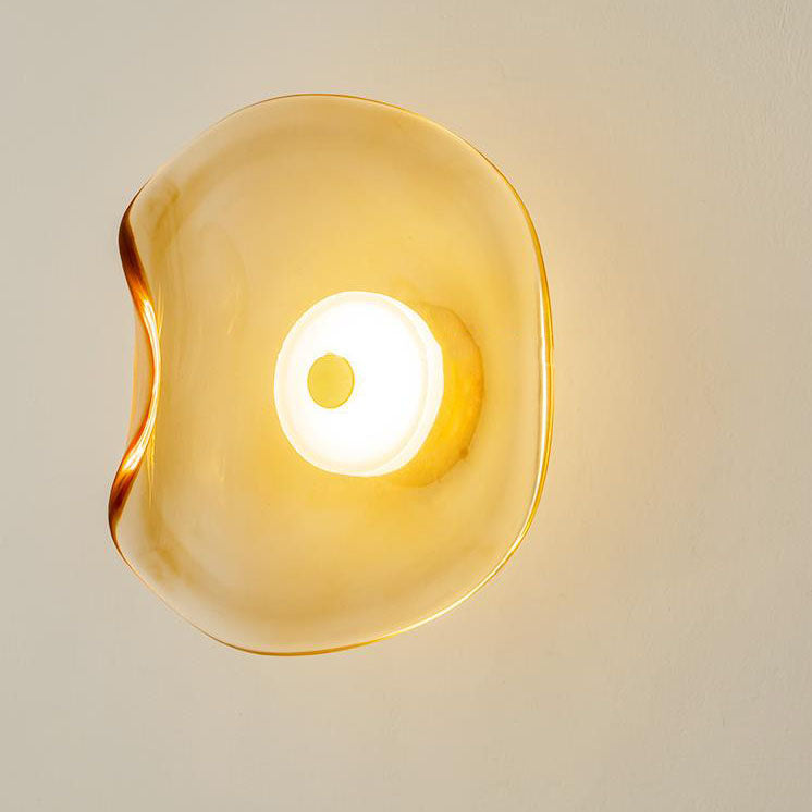 Glass Round Shape Wall Lamp