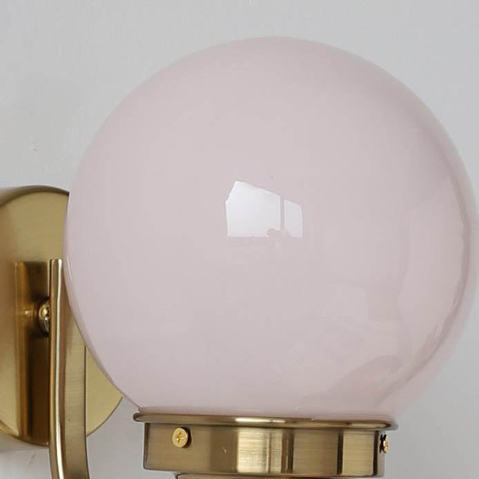 Glass Ball Living Room Wall Lamp