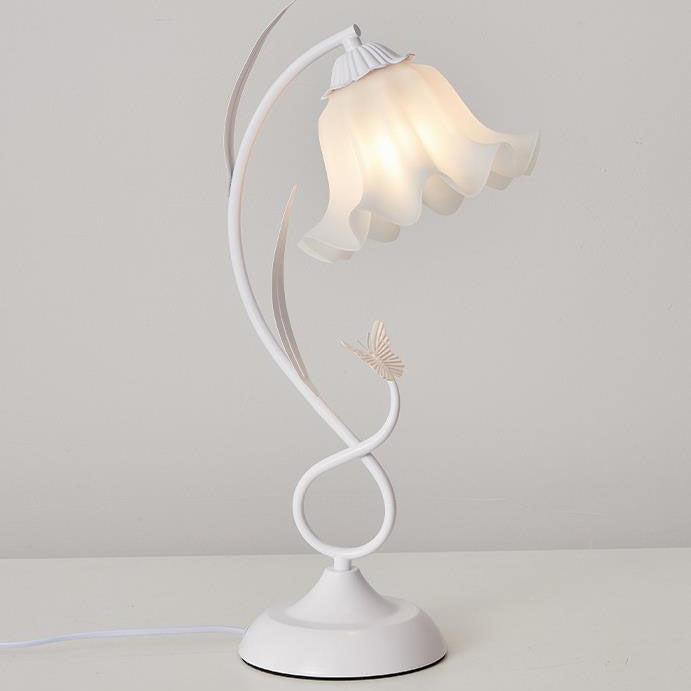 Wrought Iron Acrylic Flower Table Lamp