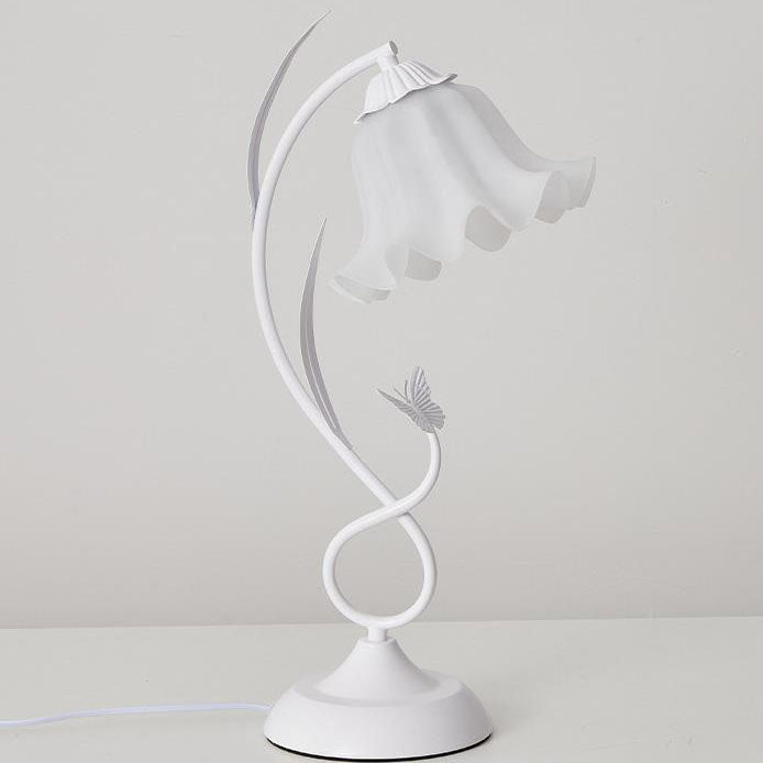 Wrought Iron Acrylic Flower Table Lamp
