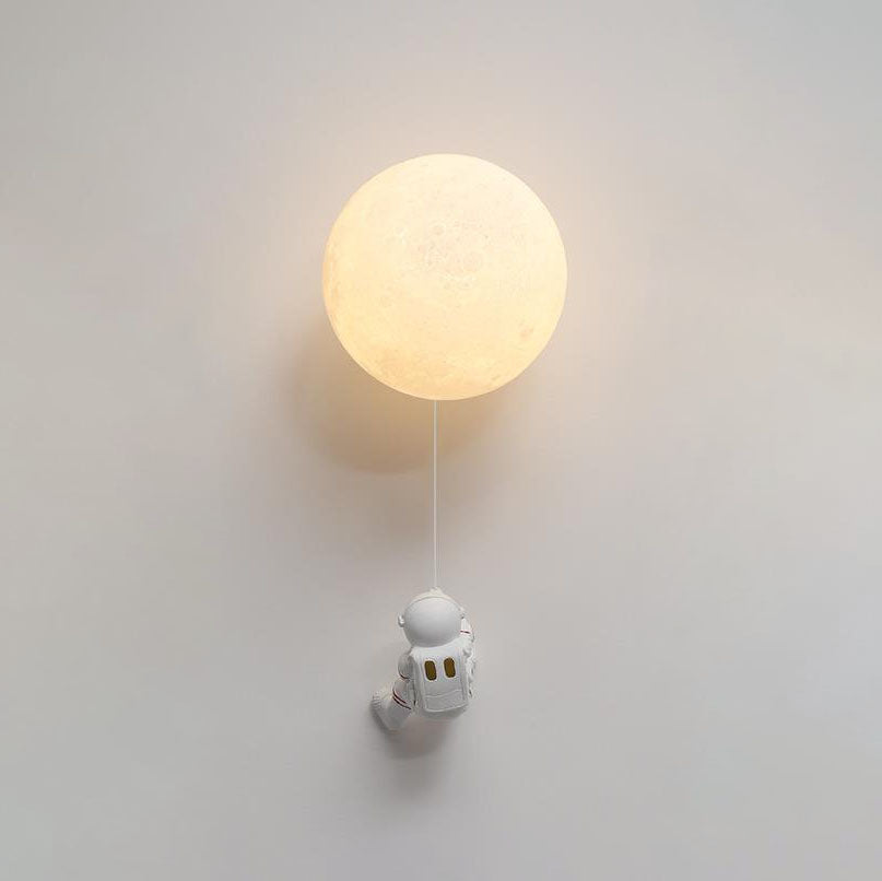 Orb Astronaut Iron Resin Wall Lamp
