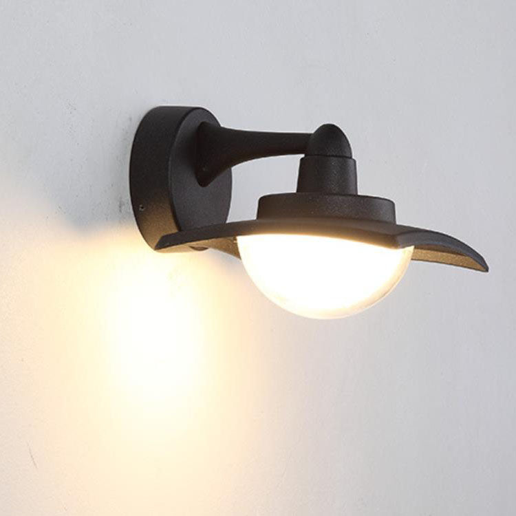 Aluminum Round Glass Patio Outdoor Light