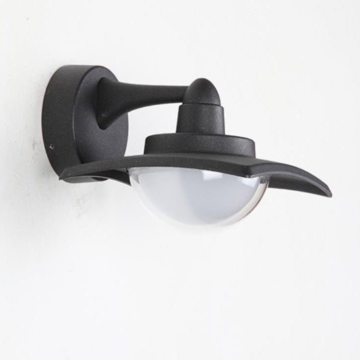 Aluminum Round Glass Patio Outdoor Light
