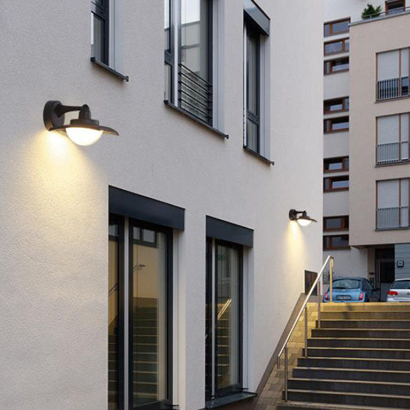 Aluminum Round Glass Patio Outdoor Light