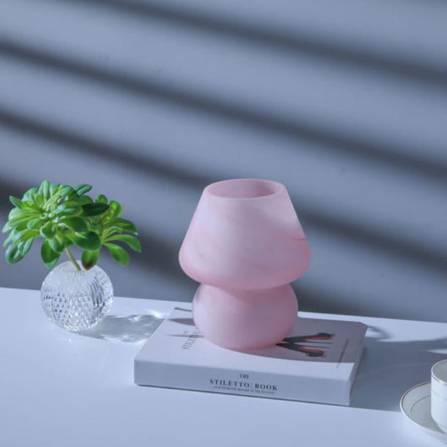 Glass Mushroom Bedroom Table Lamp