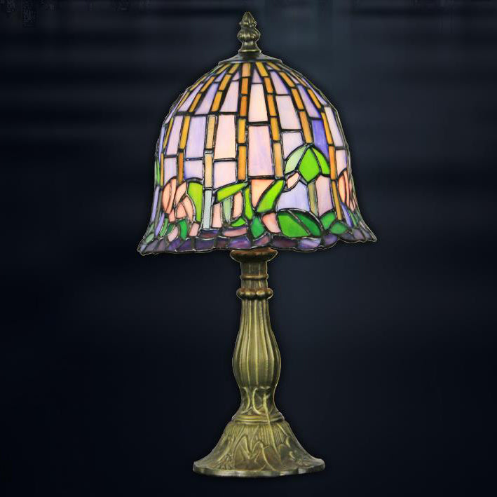 Stained Glass Flower Bedroom Table Lamp