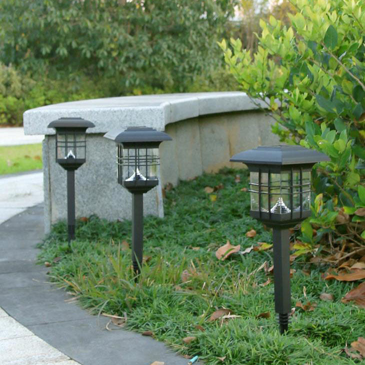 Square Lantern Lawn Ground Outdoor Light