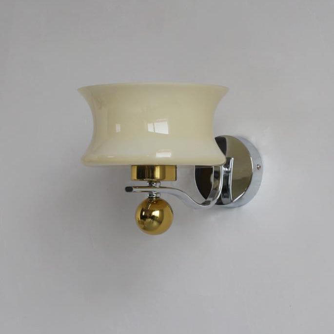 Glass Iron Drum Wave Wall Lamp