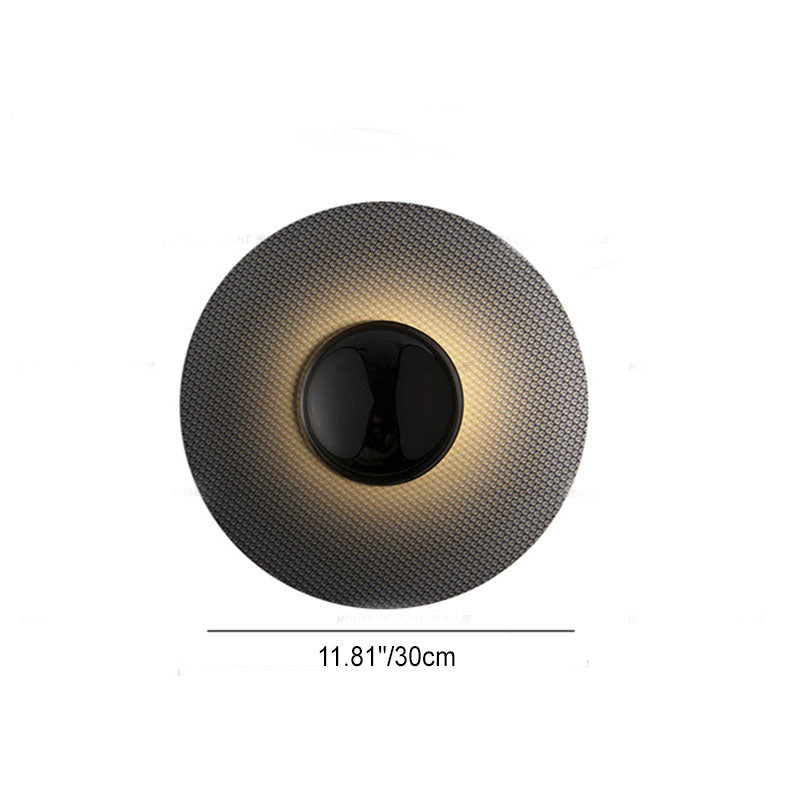 Round Iron Living Room Wall Lamp