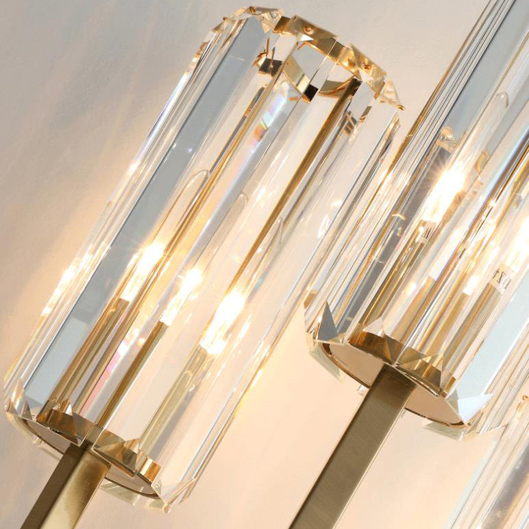 Cylinder Hardware Crystal Living 3-Light Wall Lamp