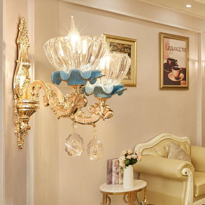 Flower Petal Zinc Alloy Wall Lamp