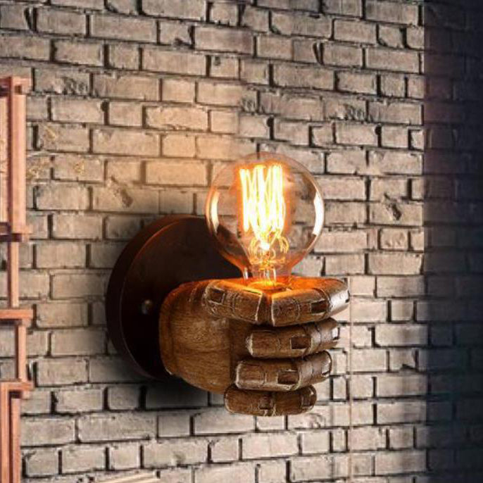 Fist Resin Living Room Wall Lamp