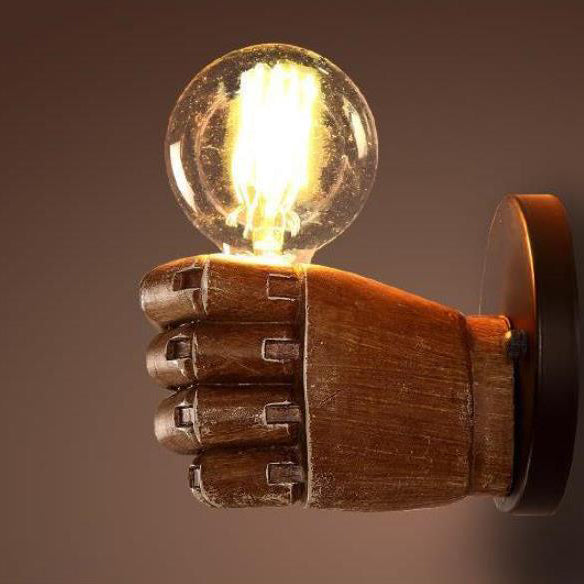 Fist Resin Living Room Wall Lamp
