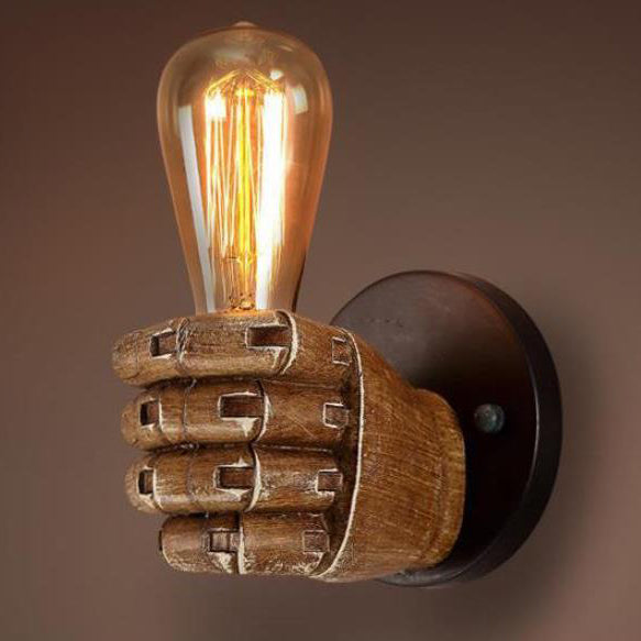 Fist Resin Living Room Wall Lamp