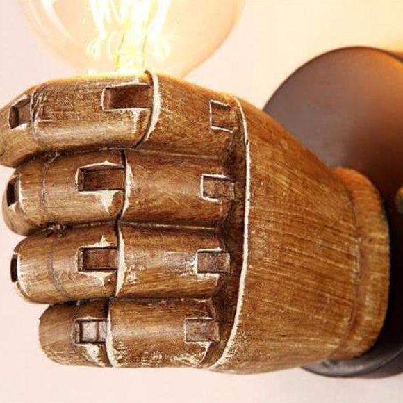 Fist Resin Living Room Wall Lamp