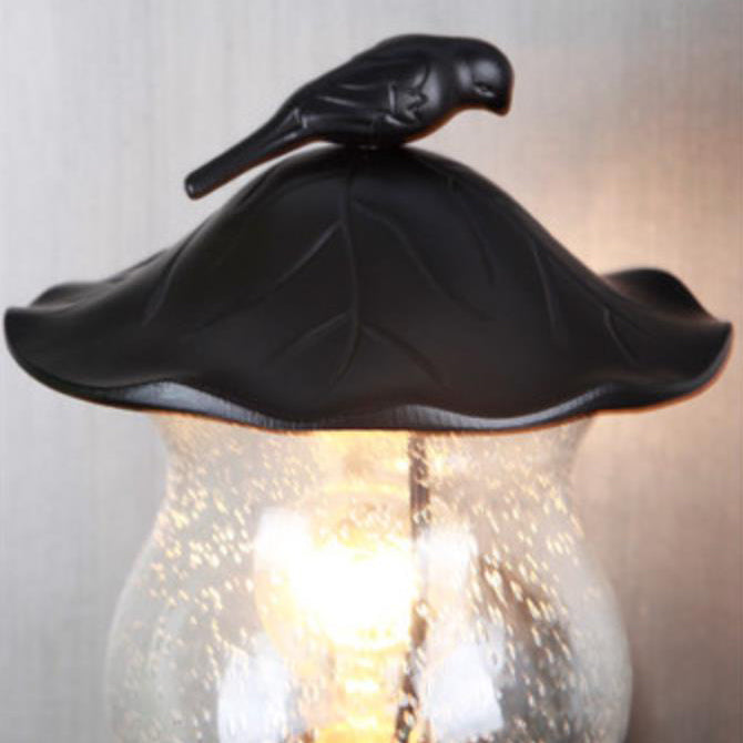 Gourd Bird Aluminum Glass Outdoor Light