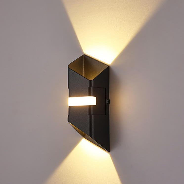 Square Aluminum Glass Up Outdoor Light