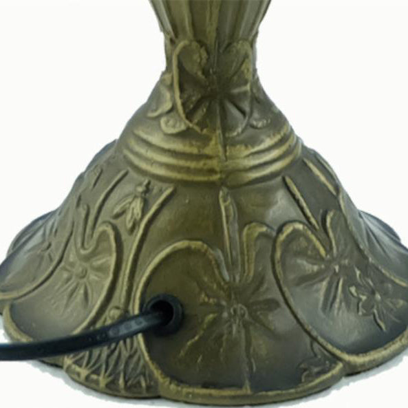 Umbrella Alloy Stained Glass Table Lamp