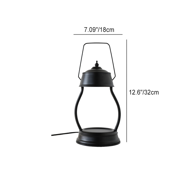 Electroplated Iron Round Frame Table Lamp