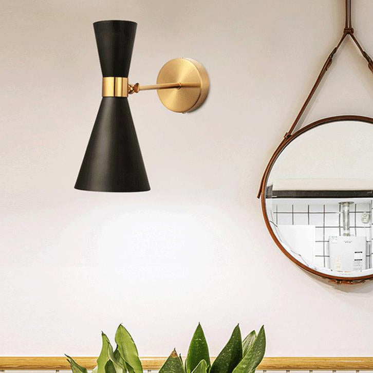 Iron Double-Ended Horn Shape Wall Lamp