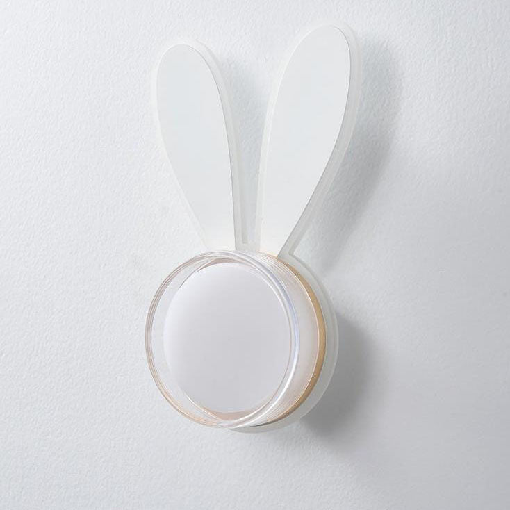 Rabbit Round Acrylic Bedroom Wall Lamp