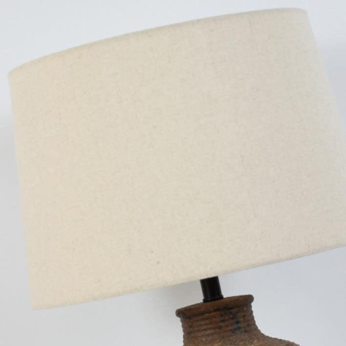 Fabric Earthenware Pot Bedroom Table Lamp