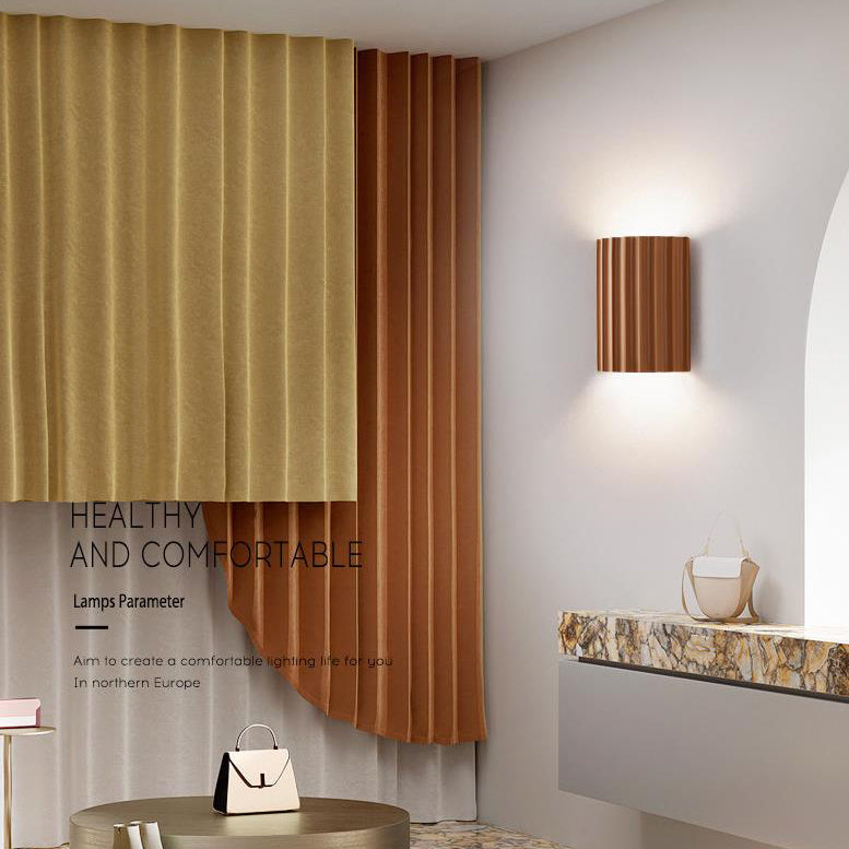 Resin Half Column Hallway 2-Light Wall Lamp