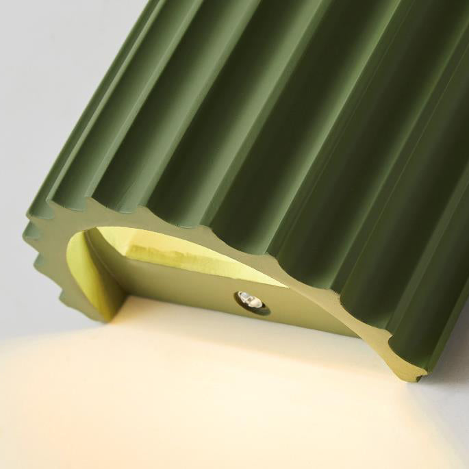 Resin Half Column Hallway 2-Light Wall Lamp