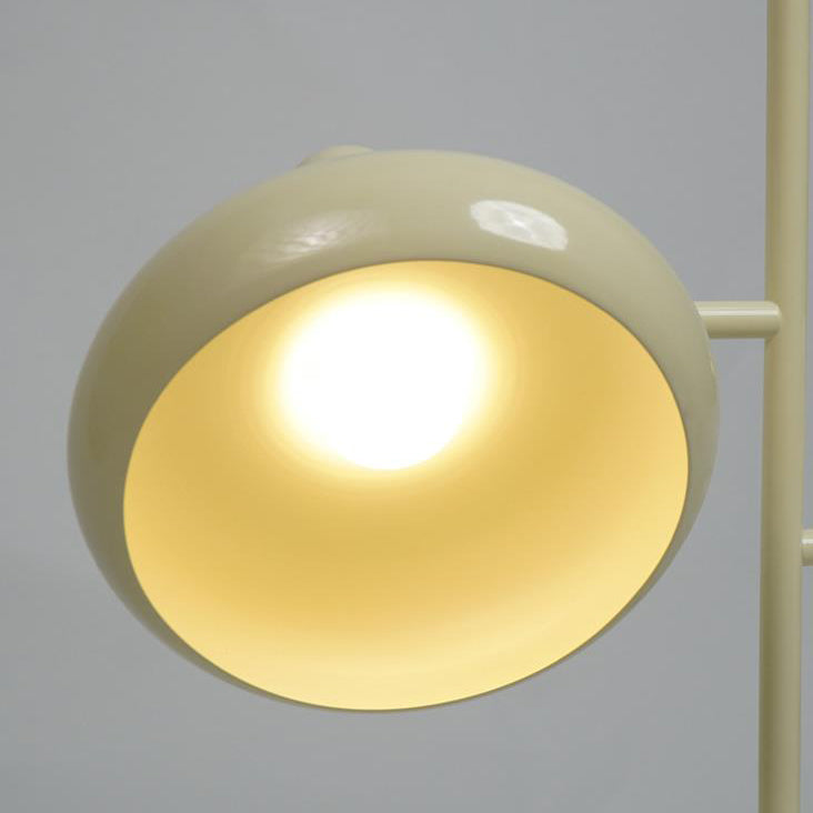 Cream Round Iron 1-Ligh Table Lamp