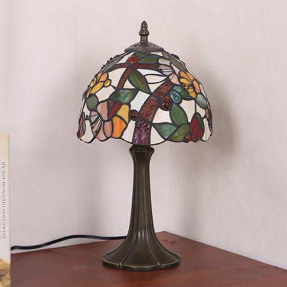 Dome Iron Stained Glass Table Lamp