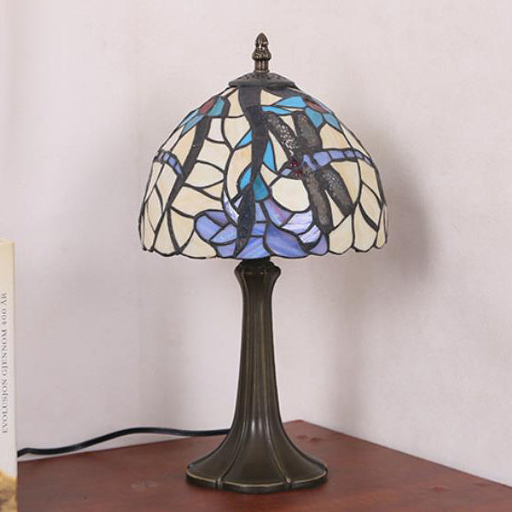 Dome Iron Stained Glass Table Lamp