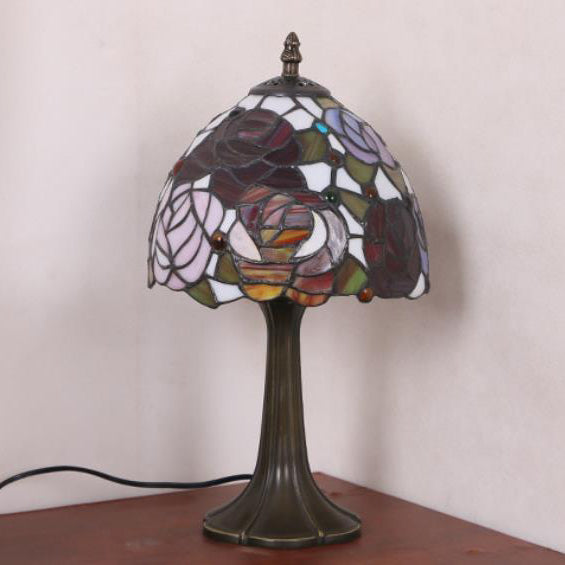 Dome Iron Stained Glass Table Lamp