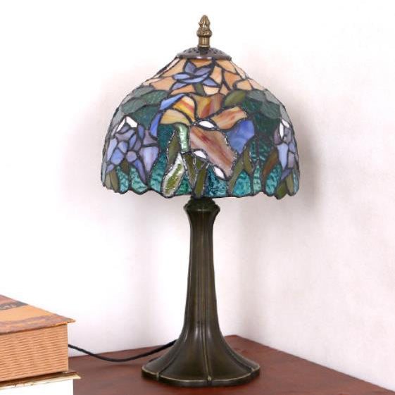 Dome Iron Stained Glass Table Lamp