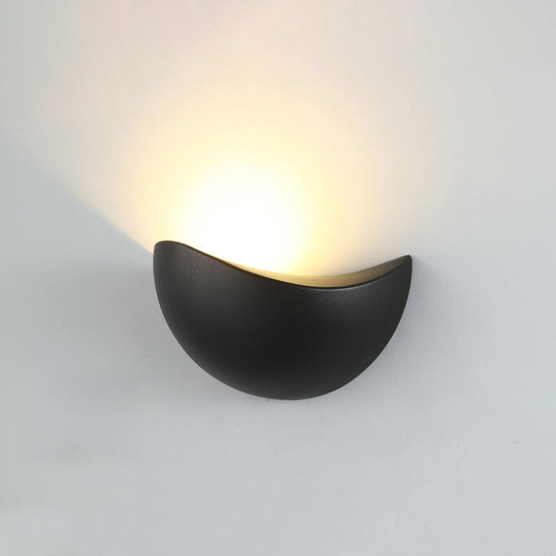 Half Moon Circle Aluminum Wall Lamp