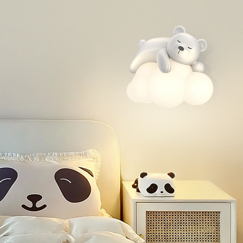 Kids Resin PE Bear Wall Lamp