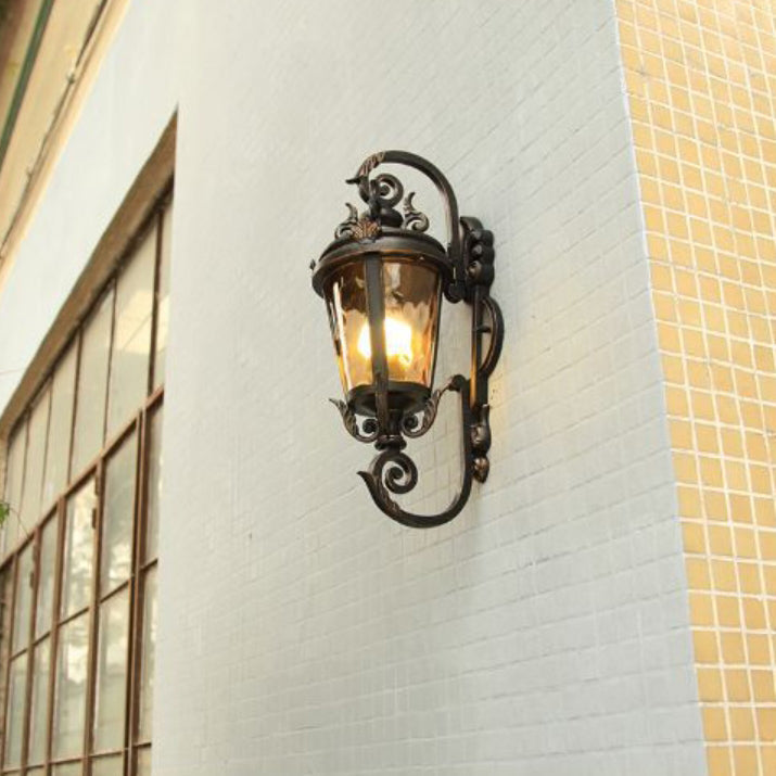 Aluminum Glass Cylinder Patio Outdoor Light