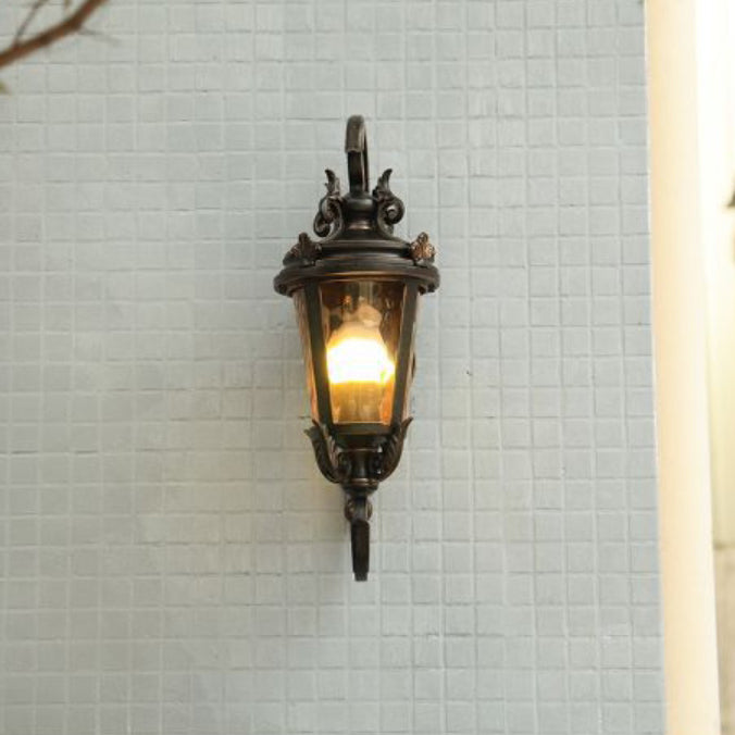 Aluminum Glass Cylinder Patio Outdoor Light