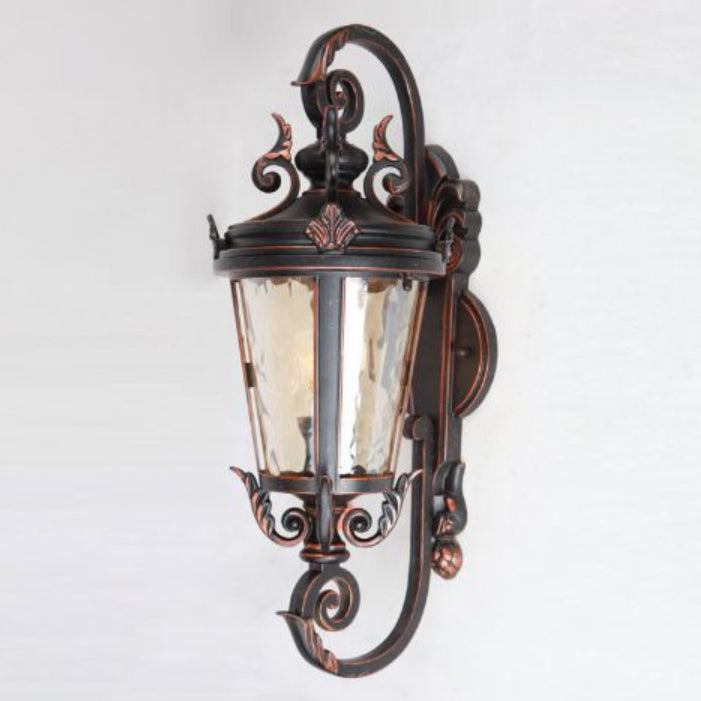 Aluminum Glass Cylinder Patio Outdoor Light