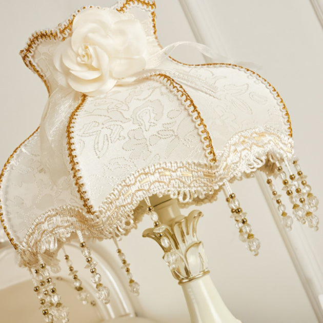 Vase Resin Fabric Bedroom Table Lamp