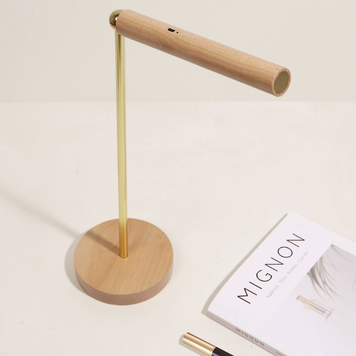 Magnetic Wooden Stick Foldable Table Lamp