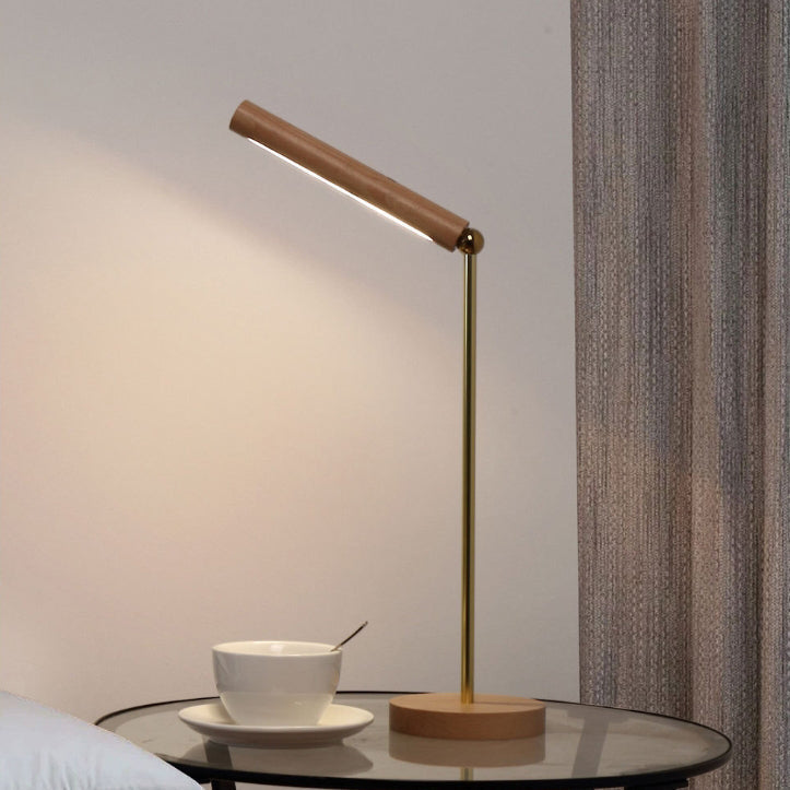 Magnetic Wooden Stick Foldable Table Lamp