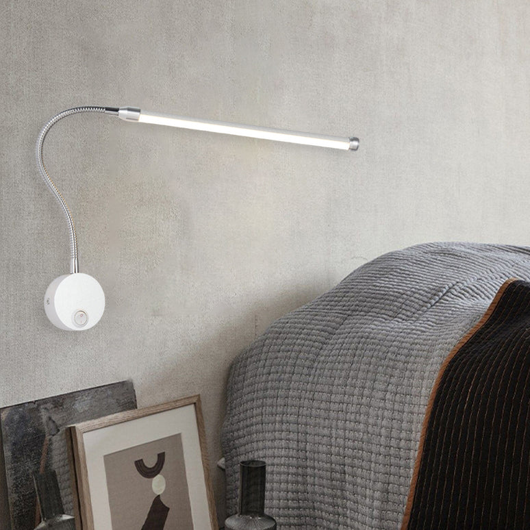 Aluminum PC Strip Bedside Wall Lamp