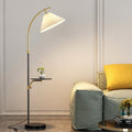 Pleated PVC Iron Pole Floor Lamp