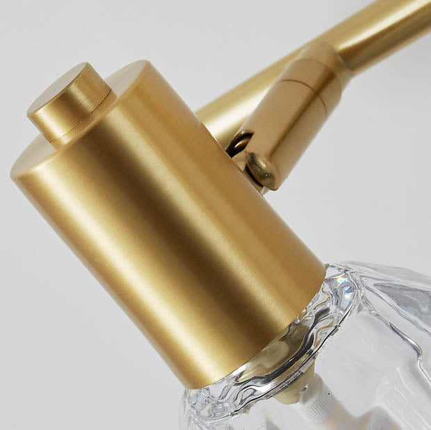 Cylinder Diamond All Brass 2-Light Wall Lamp