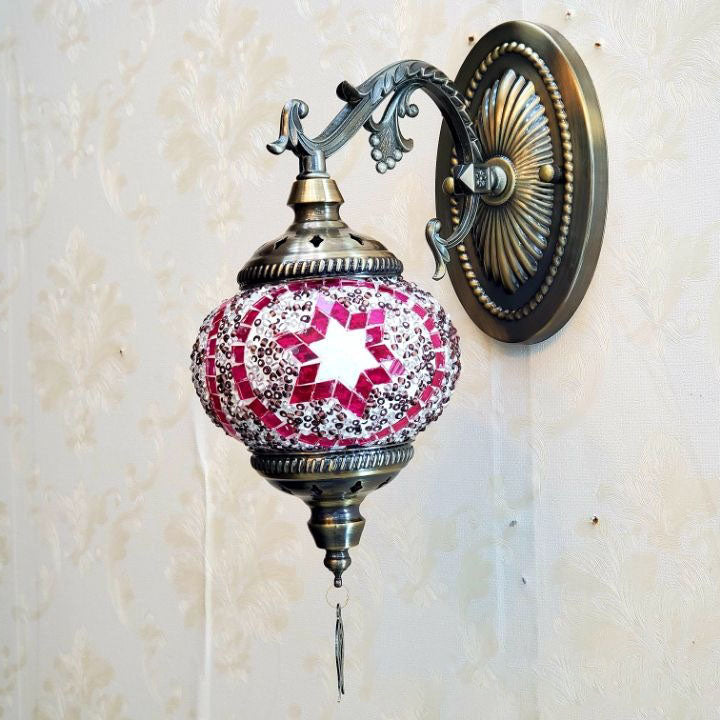 Exotic Cracked Glass Wall Lamp