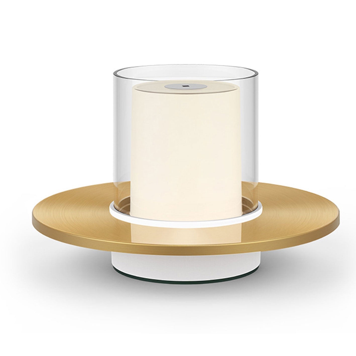 Cylindrical Candlestick Night Table Lamp