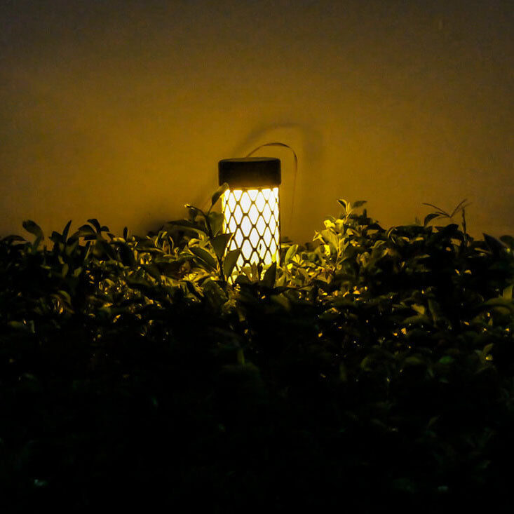 ABS Weaving Cylindrical Cage Outdoor Light