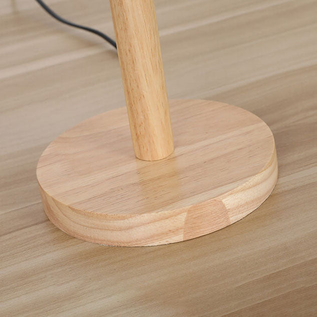 Feather Decorative Solid Wood Table Lamp