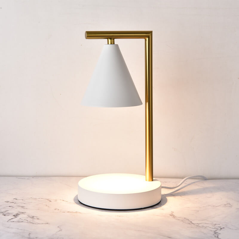 Cone Right Angle Arm Table Lamp